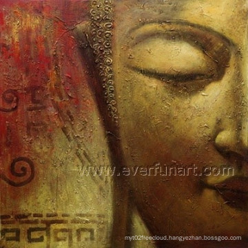 Wall Decor Handmde Buddha Oil Painting (BU-023)